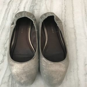 Donald Pliner Silver Flats